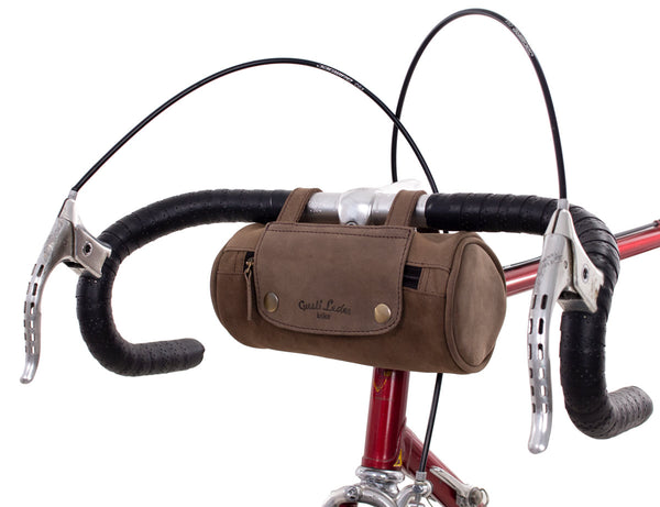 Leather bicycle bag 