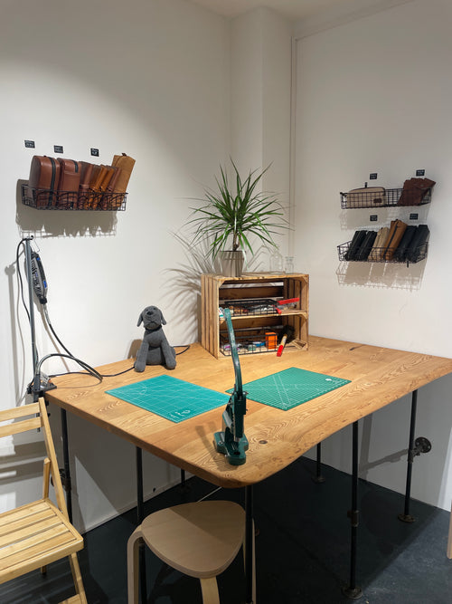 Knutselhoekje in de winkel