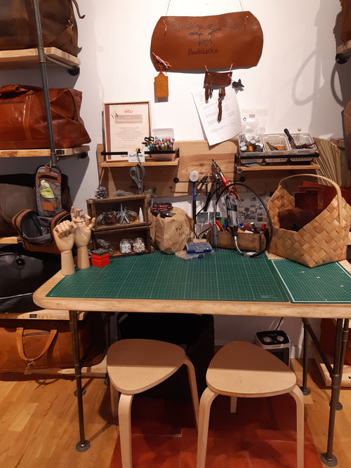 Knutselhoekje in de winkel